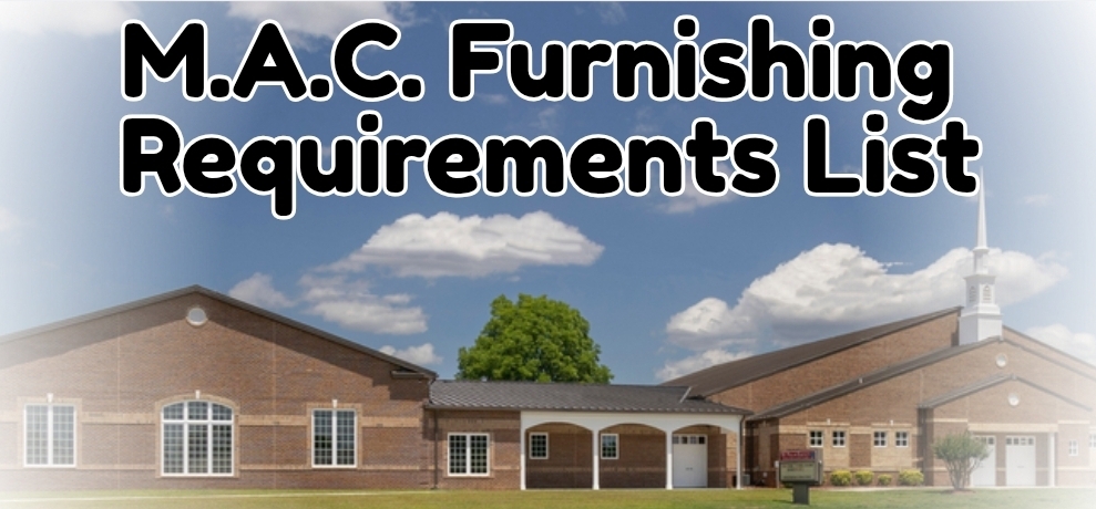 Read more about the article M.A.C. Furnishings List & Pledge Form